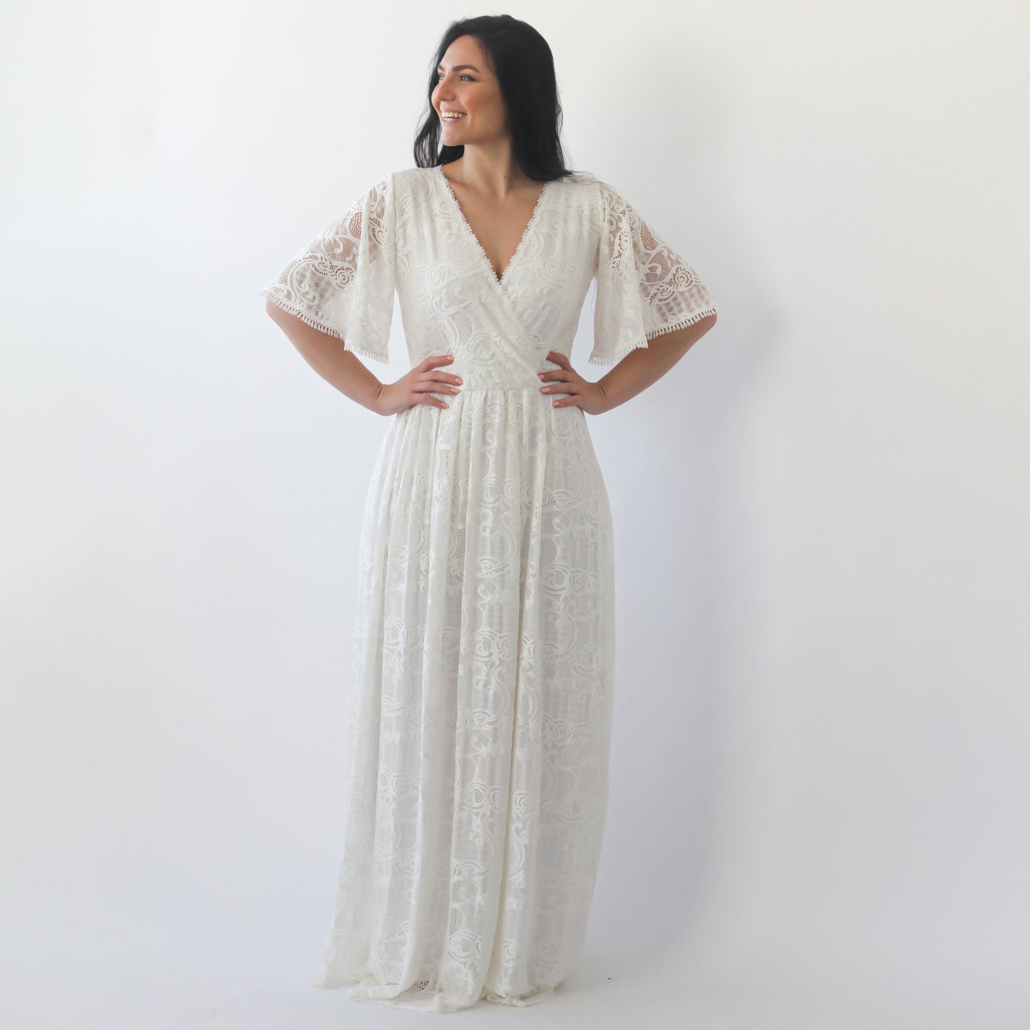 Luna Bohemian Lace Gown