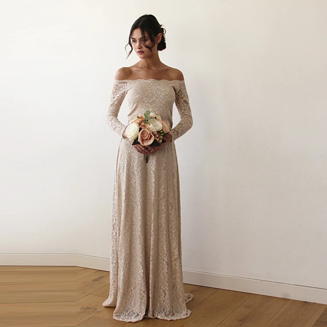 Emilia Lace Elegance Gown