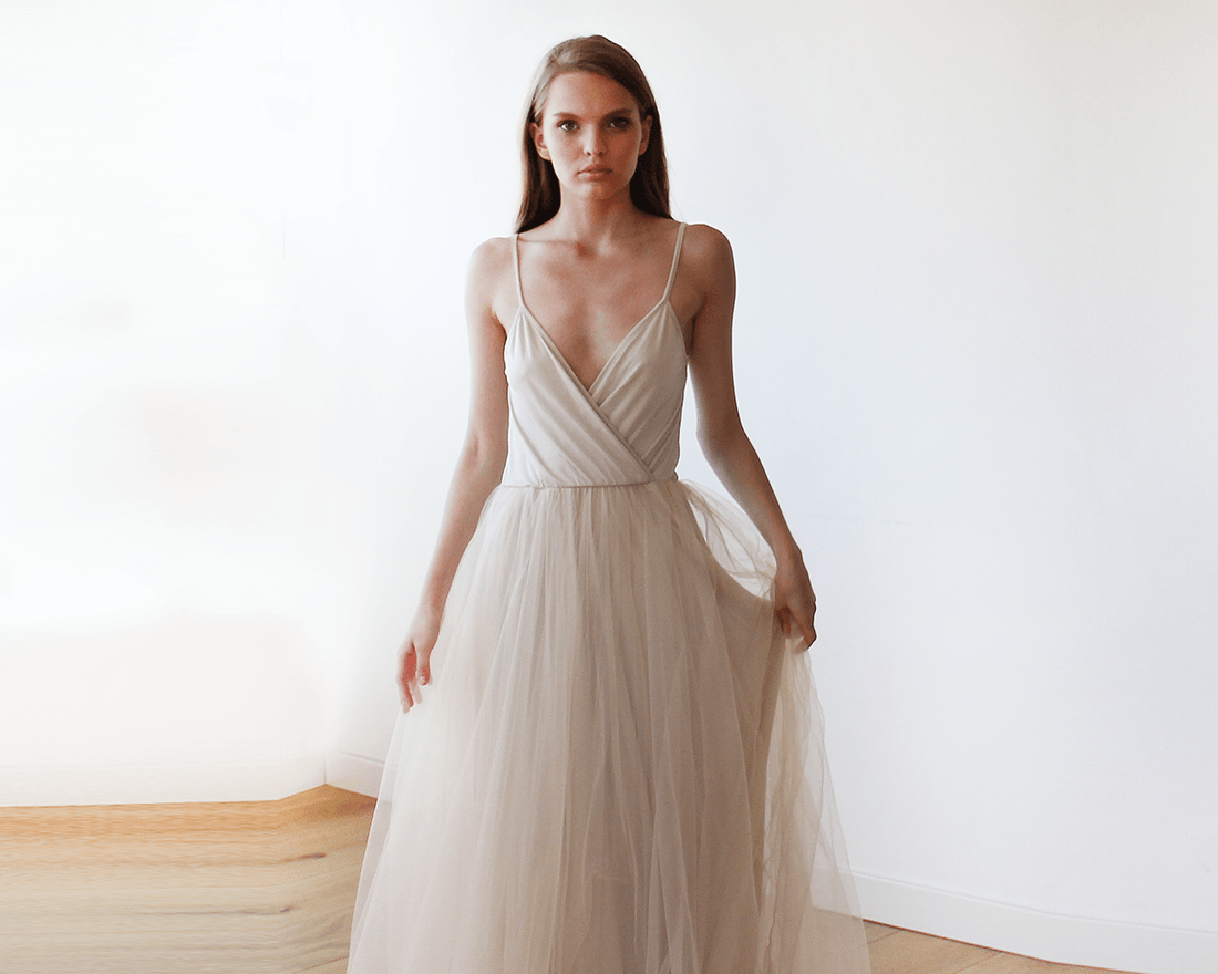 Étoile Backless Tulle Gown