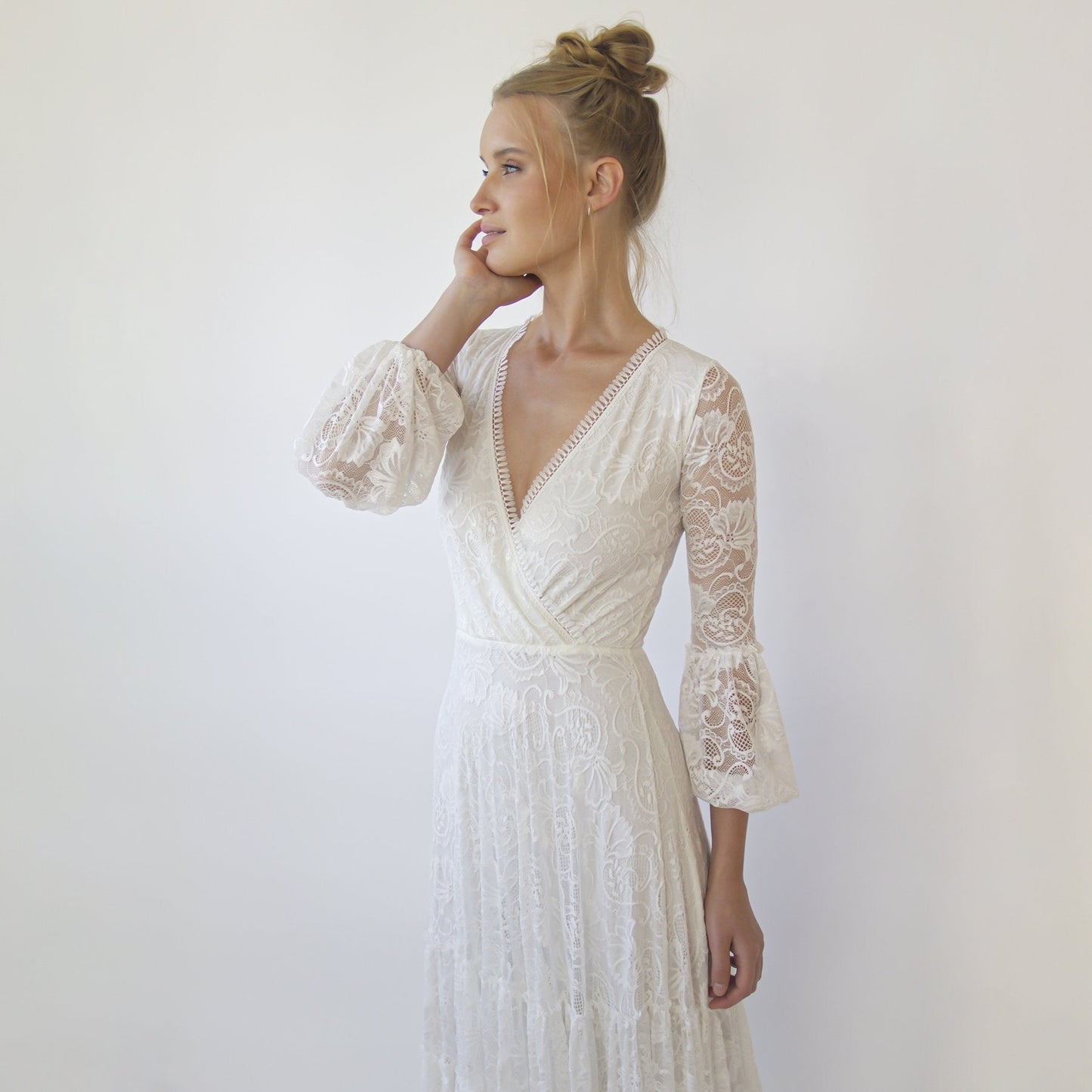 Aria Gypsy Lace Layered Gown