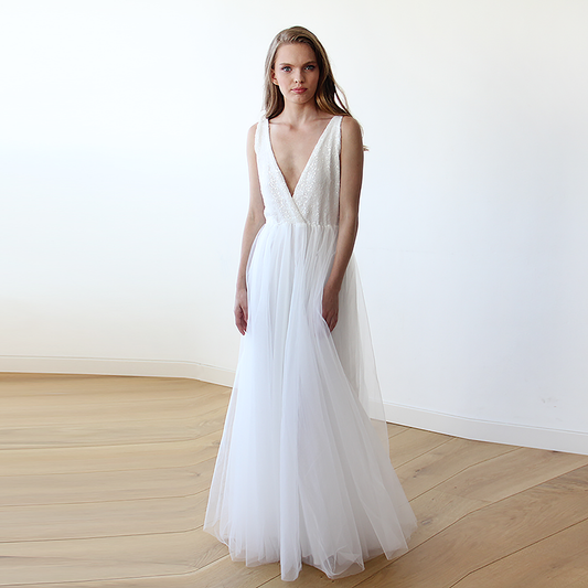 Luciana Sequin & Tulle Bridal Gown