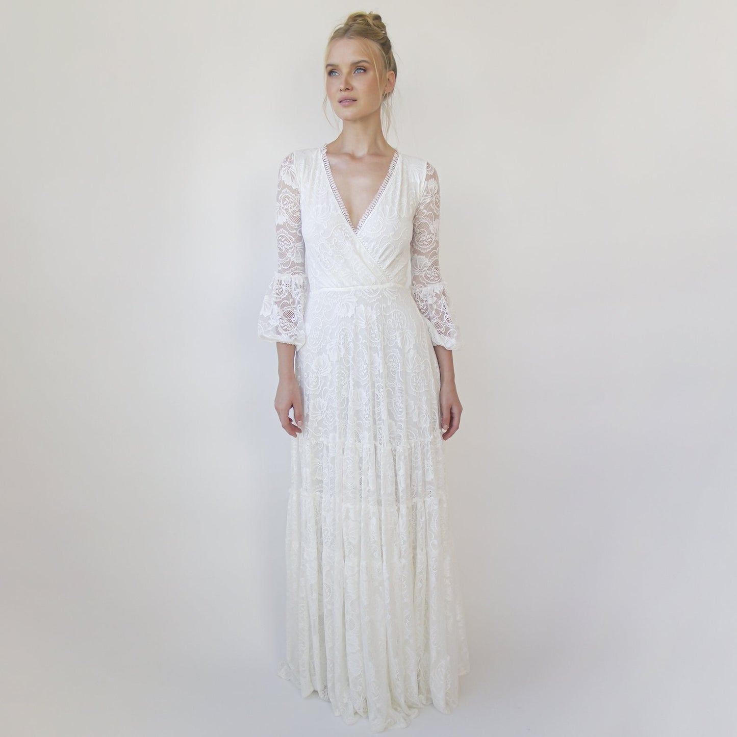 Aria Gypsy Lace Layered Gown