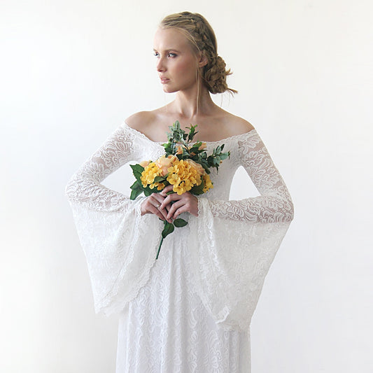 Emilia Bella Bell-Sleeve Gown