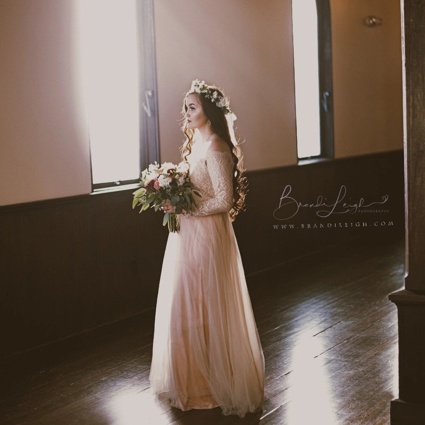 Rosa Eleganza Tulle Gown