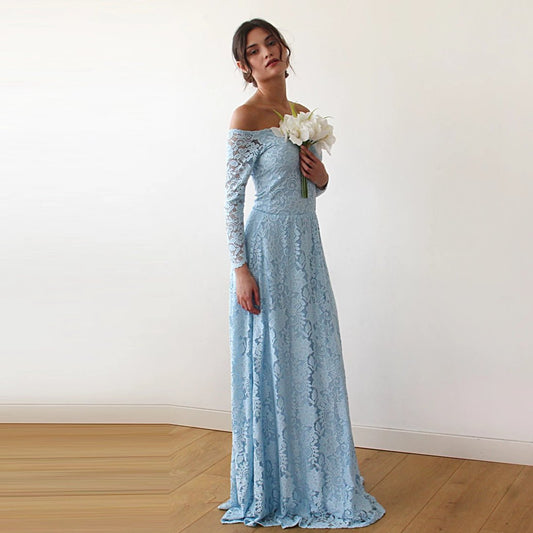 Céleste Lumière Off-Shoulder Gown