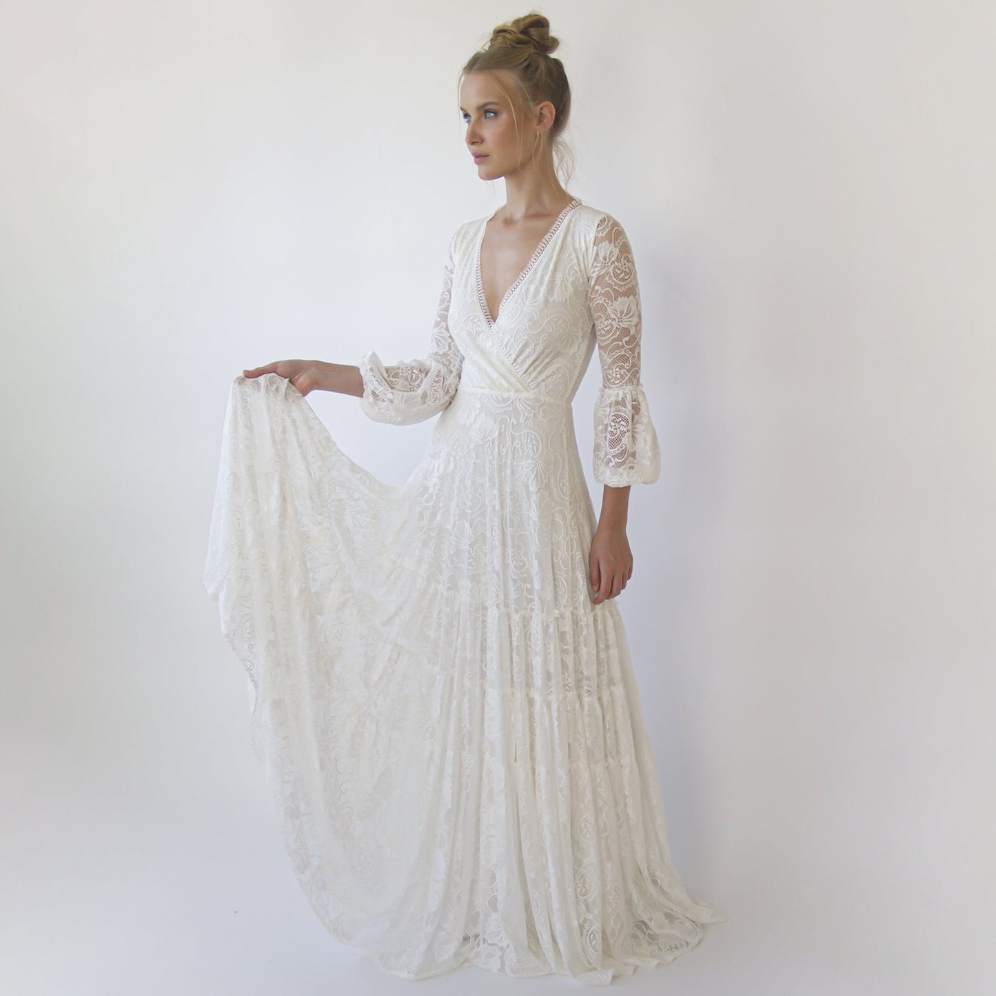 Aria Gypsy Lace Layered Gown