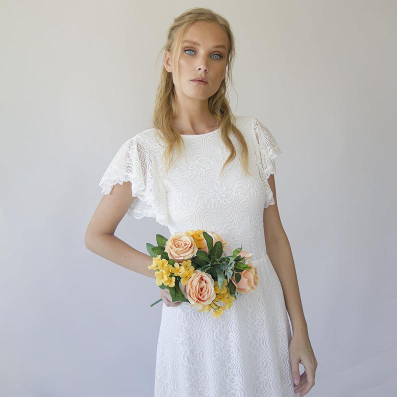 Luna di Fiori Boho Lace Gown