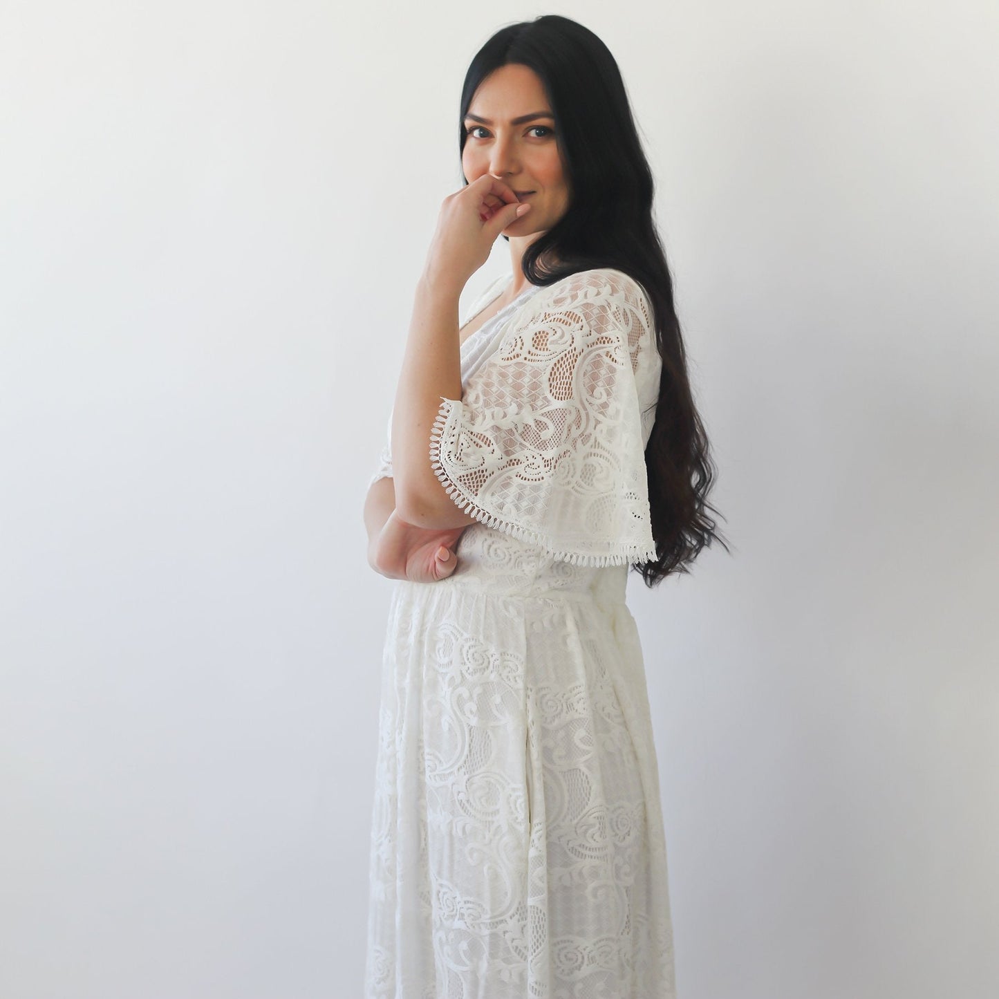 Luna Bohemian Lace Gown