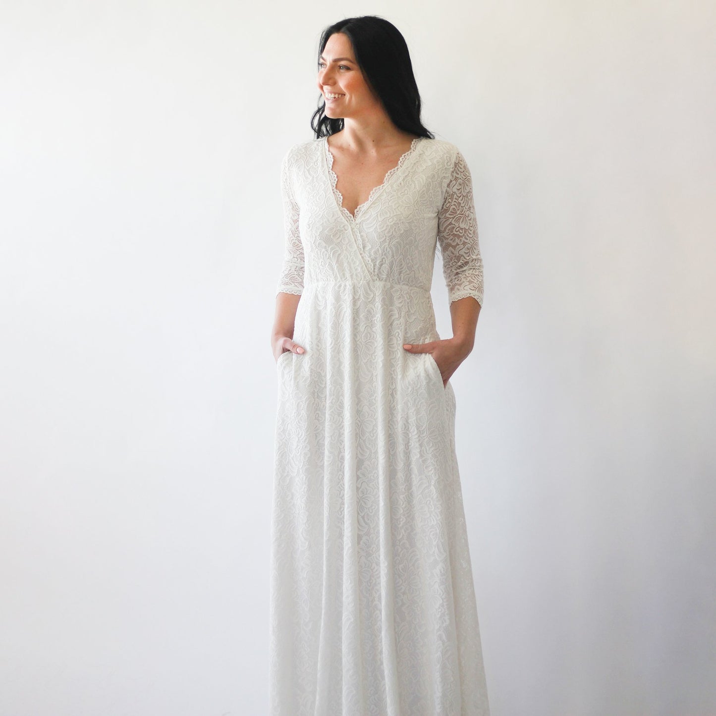 Timeless Ivory Lace Wedding Dress