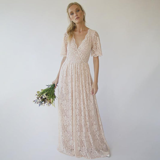 Bella Rosa Boho Lace Gown