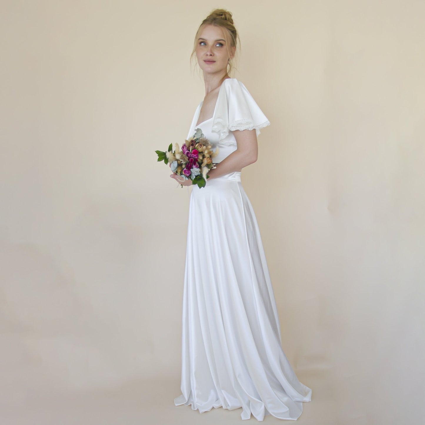 Elara Satin Bridal Ensemble