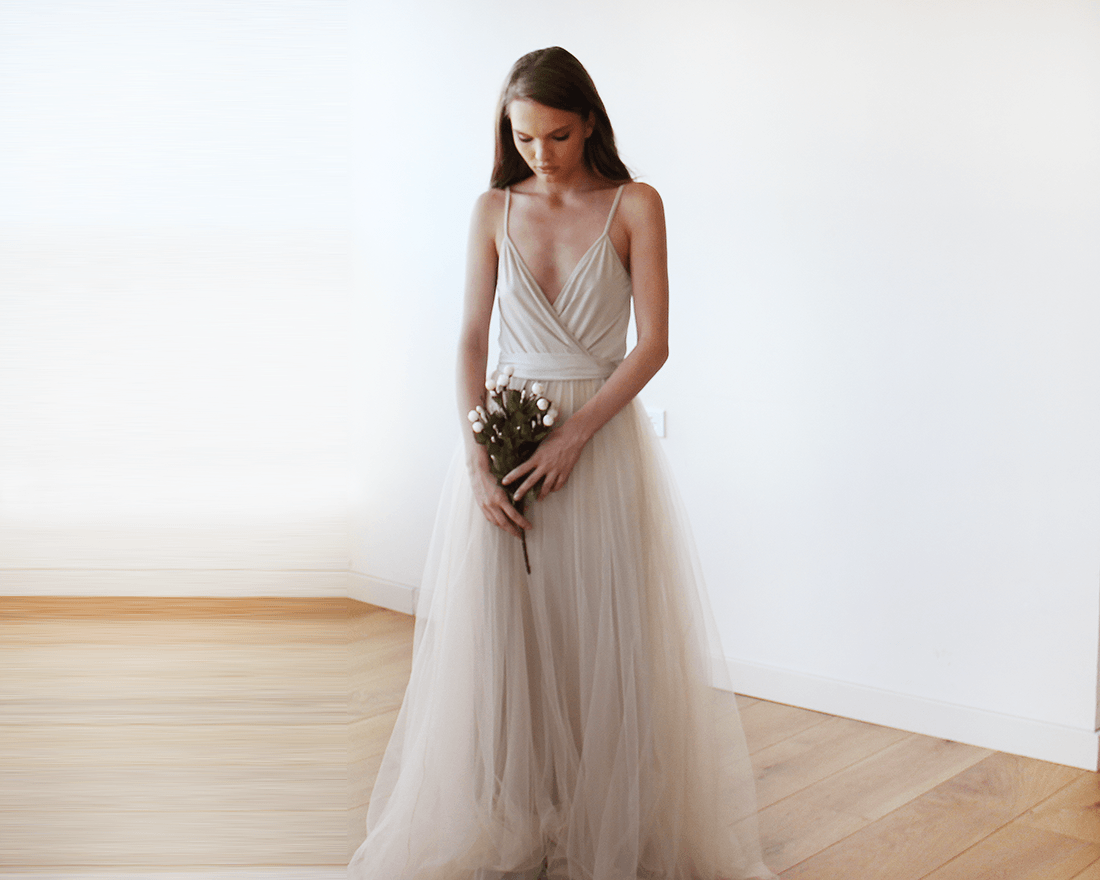 Étoile Backless Tulle Gown