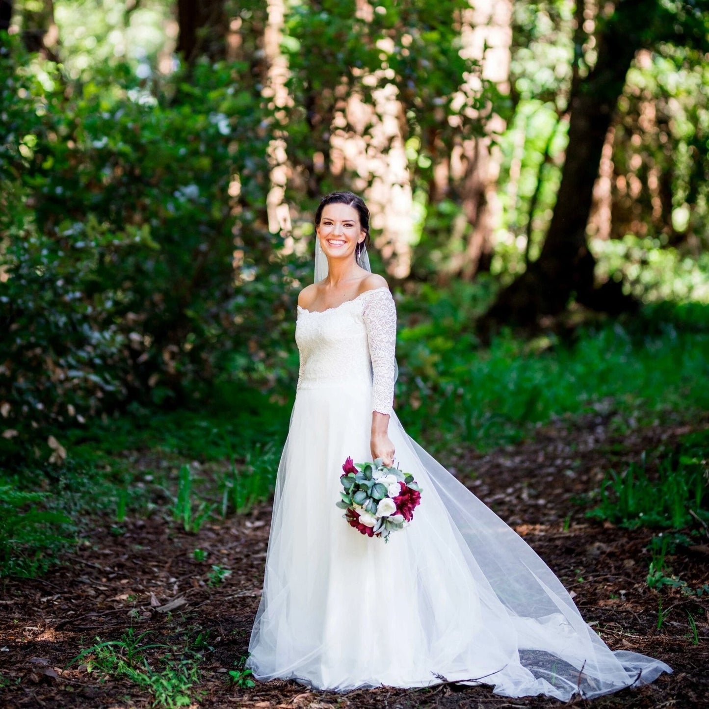 Rosalina Champagne Lace Wedding Gown