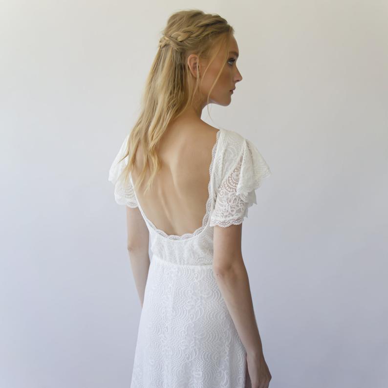 Luna di Fiori Boho Lace Gown