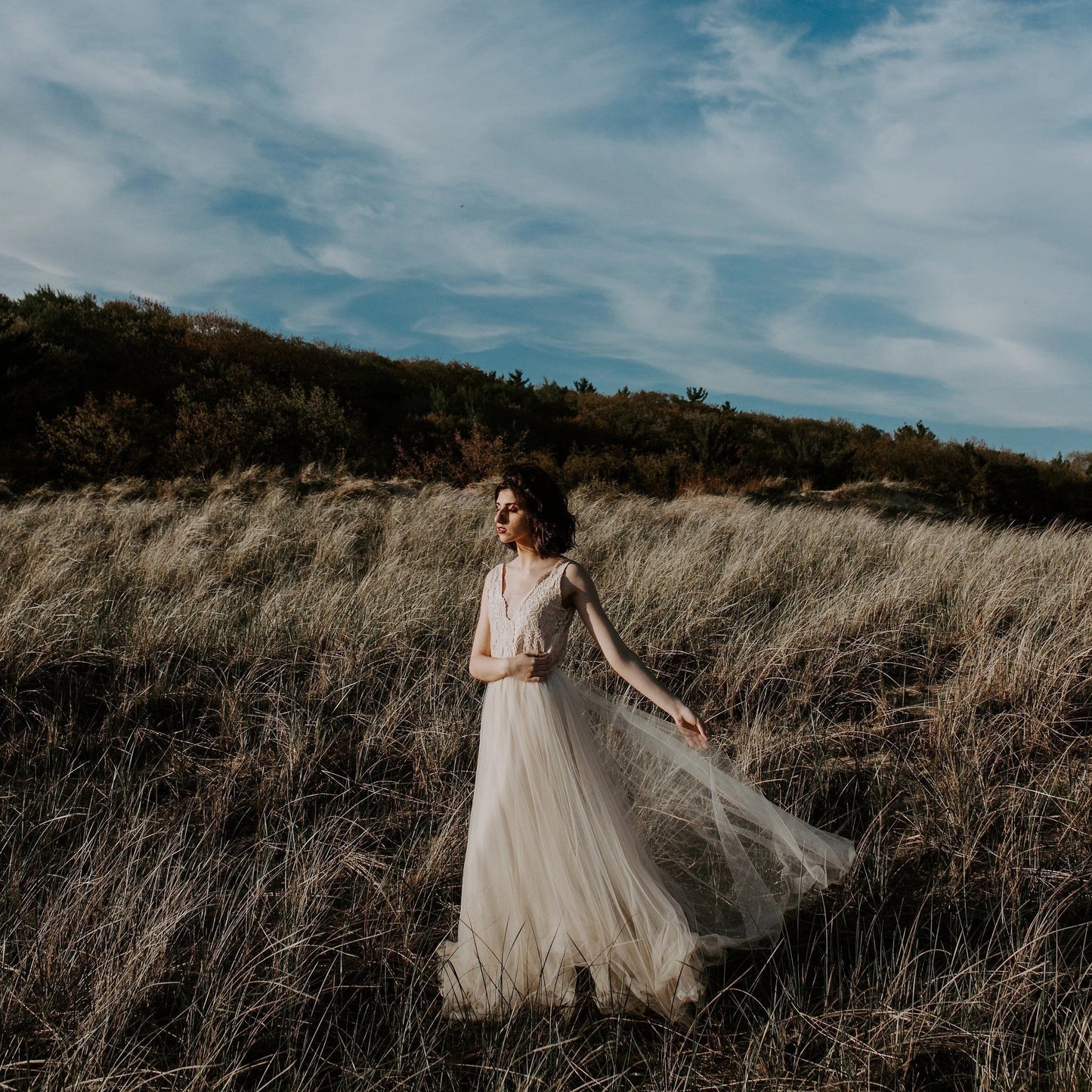 Viviana Lace Tulle Bridal Gown