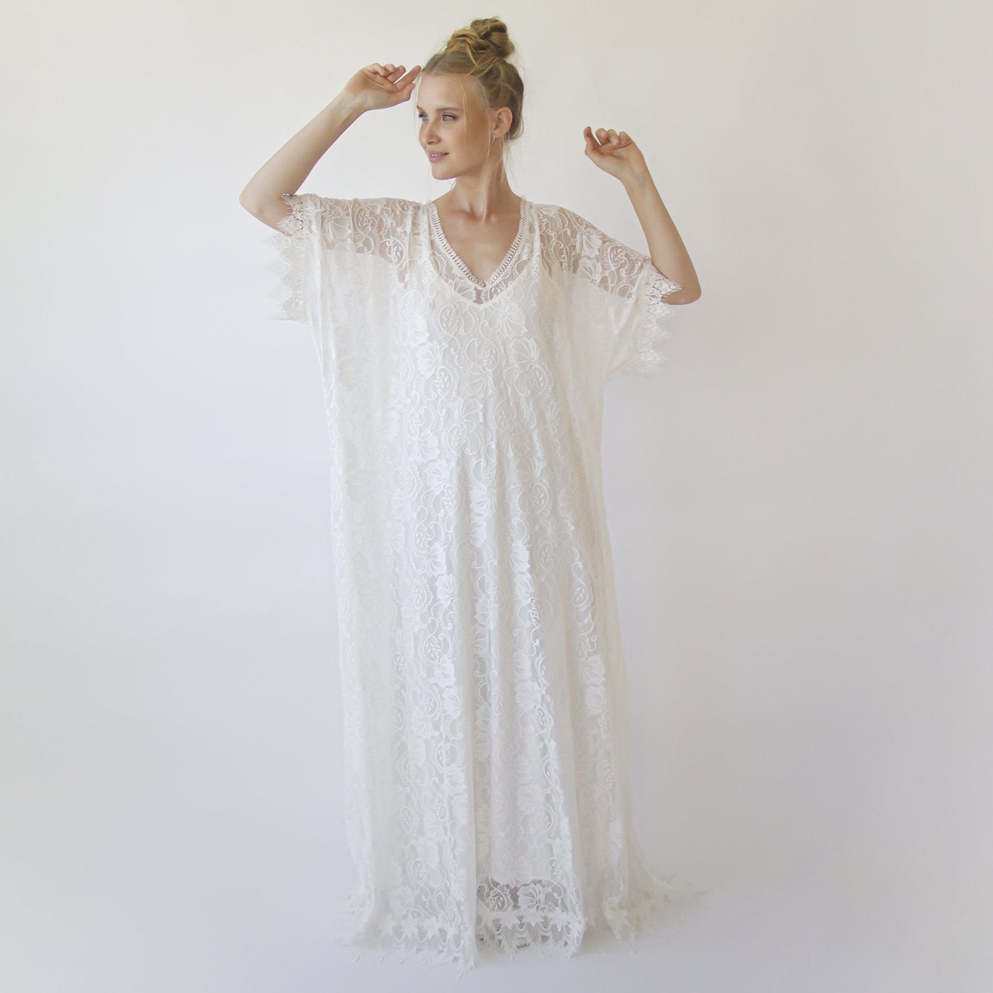 Livia Luxe Lace Caftan