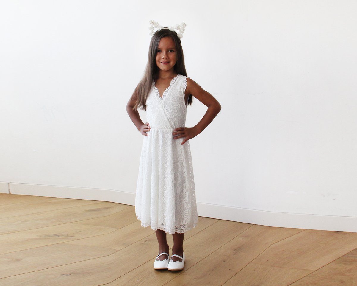 Fiora Lace Flower Girl Dress