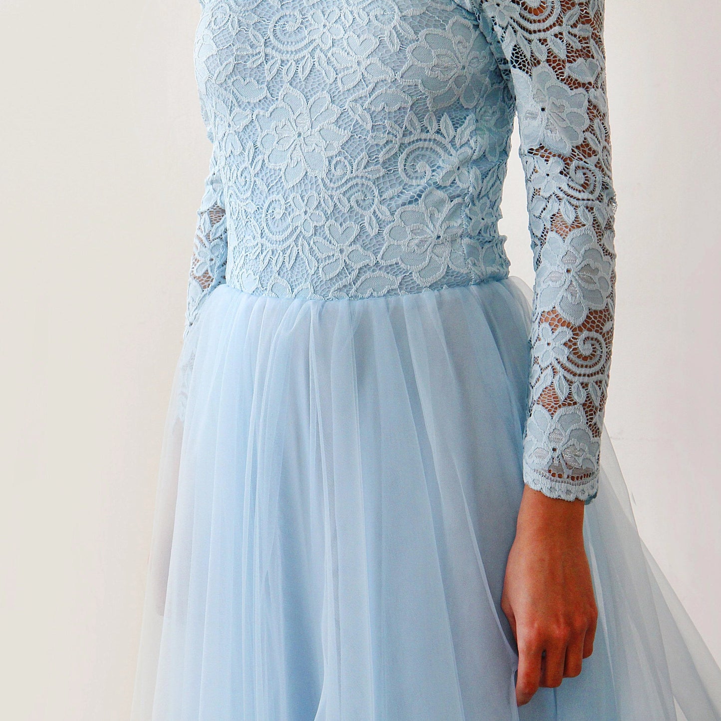 Fioritura Light Blue Gown