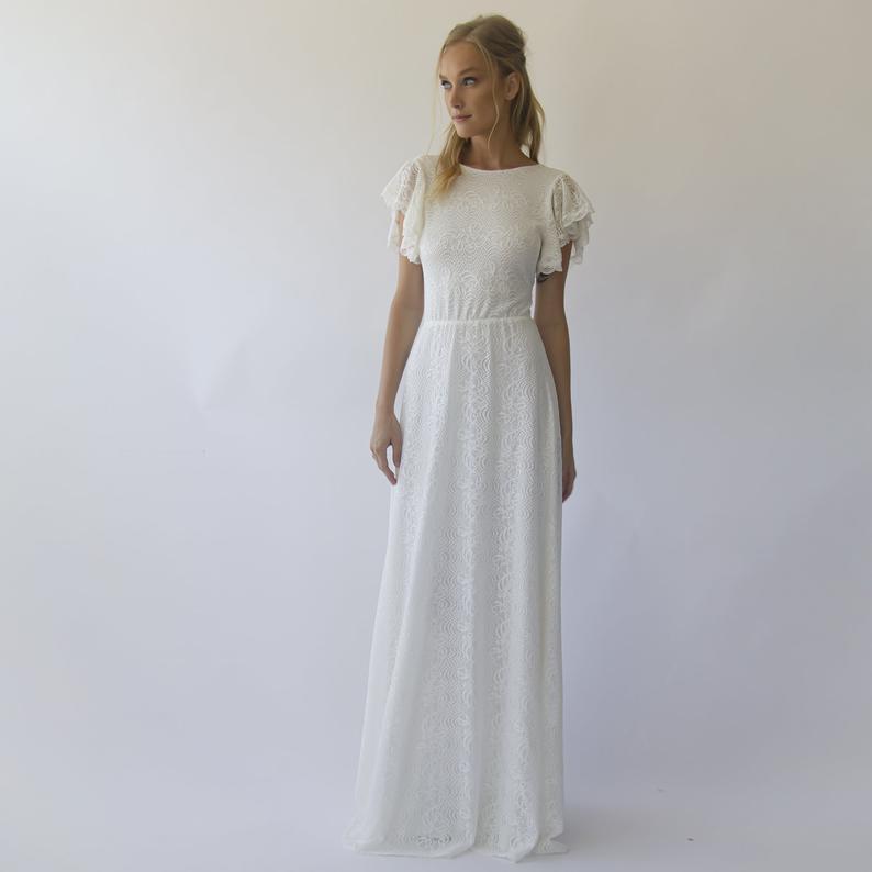 Luna di Fiori Boho Lace Gown