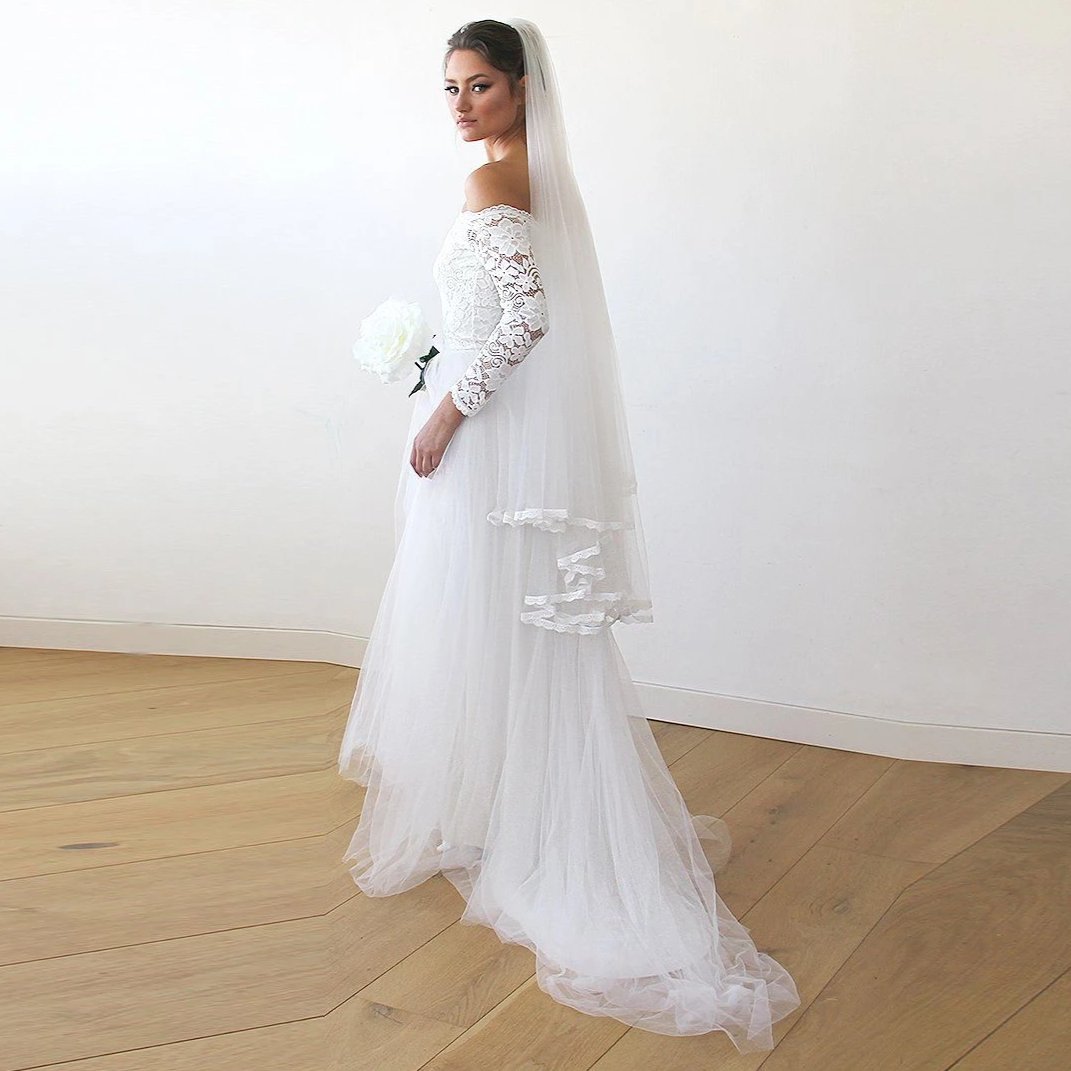 Chantilly Romance Tulle Train