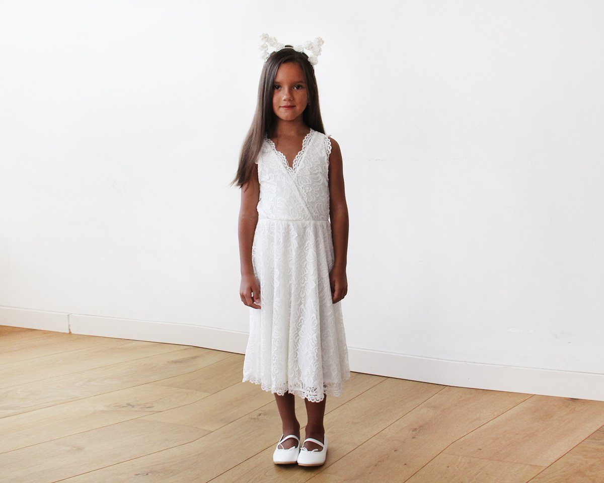 Fiora Lace Flower Girl Dress