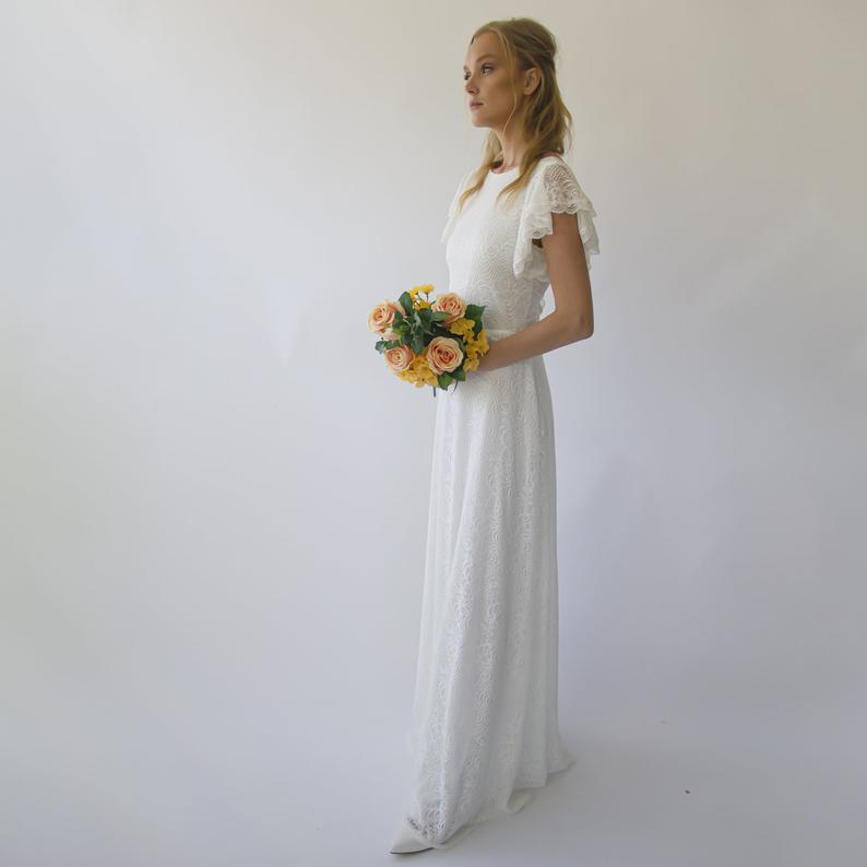 Luna di Fiori Boho Lace Gown