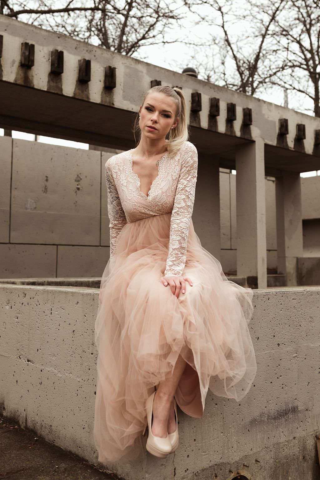 Étoile Pink Bridal Gown