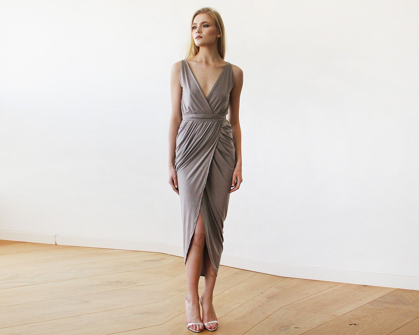 Sienna Soft Taupe Dress