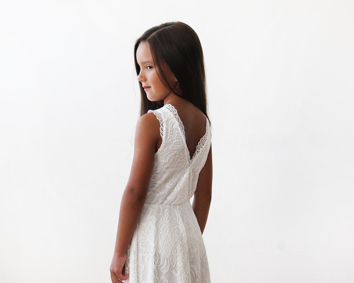 Fiora Lace Flower Girl Dress