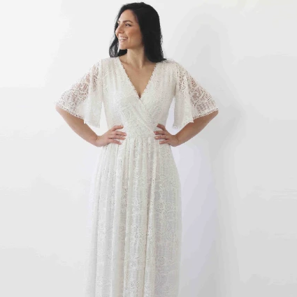 Luna Bohemian Lace Gown