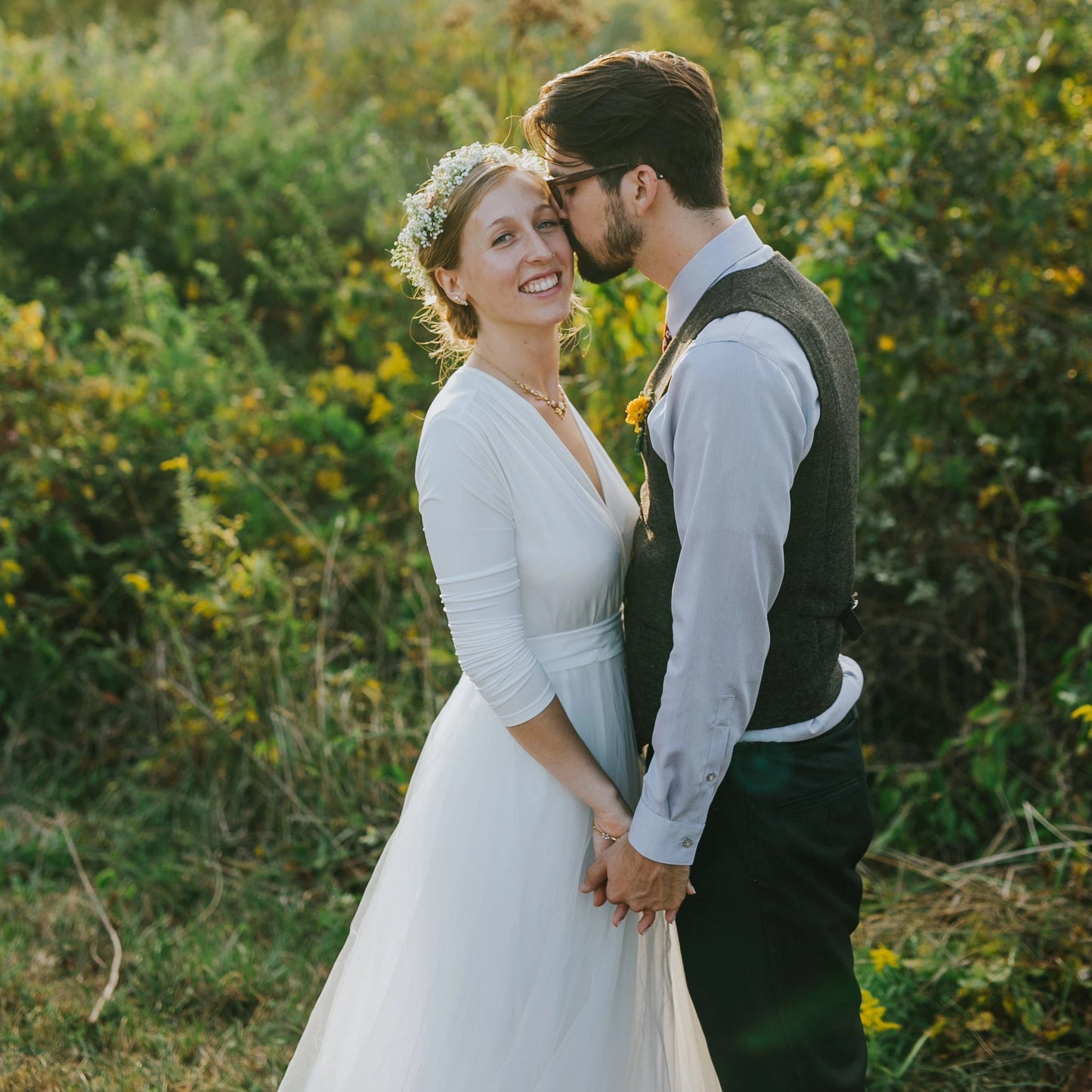 Amélie Bordeaux Tulle Gown