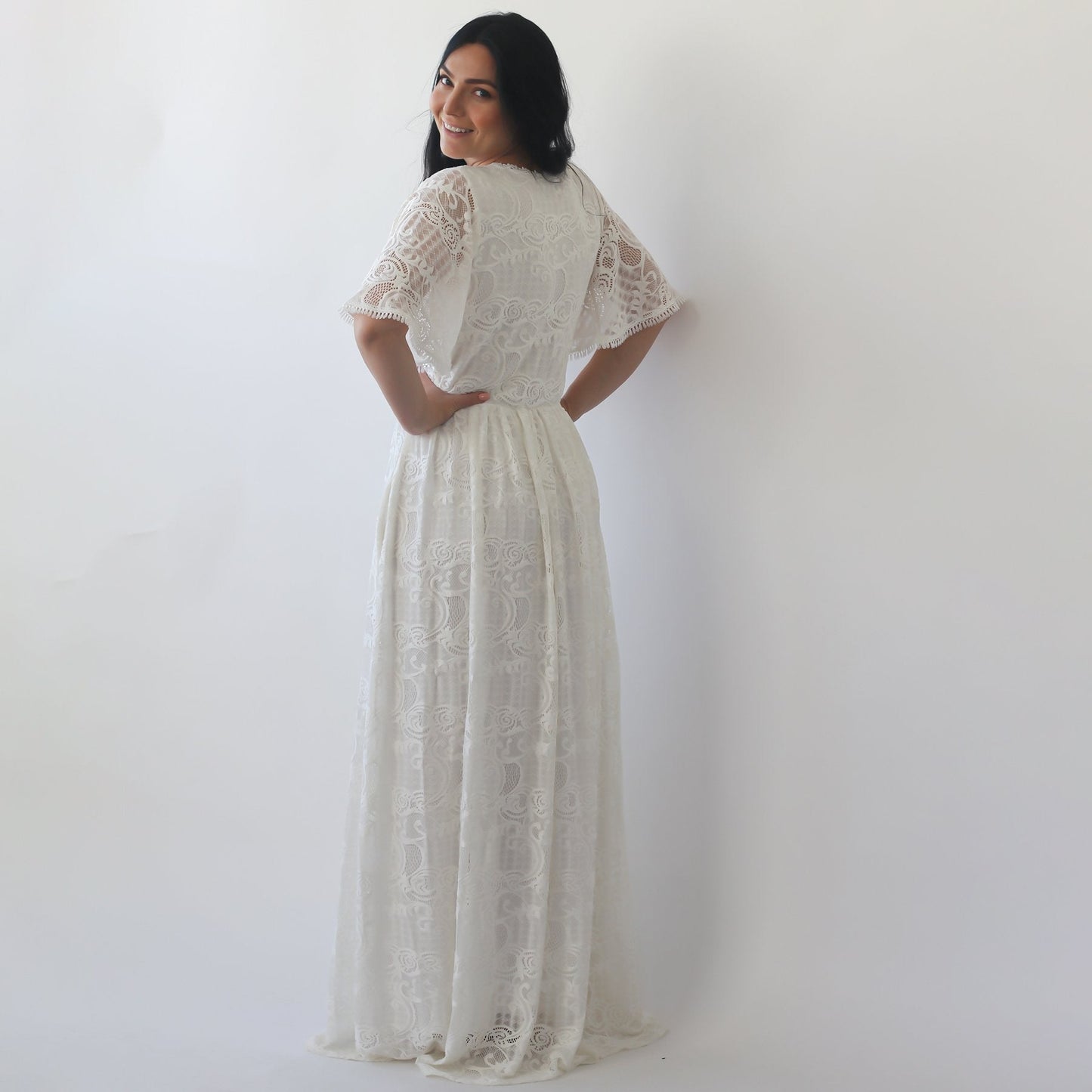 Luna Bohemian Lace Gown