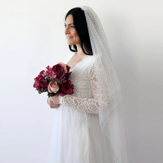 Dotted Tulle Bridal Veil