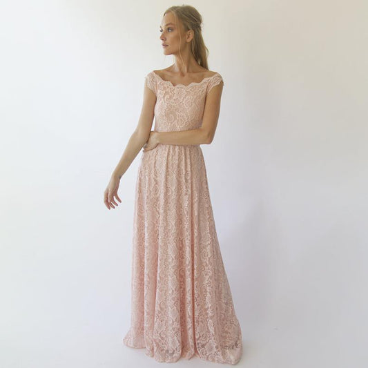 Esmée Rosette Lace Gown