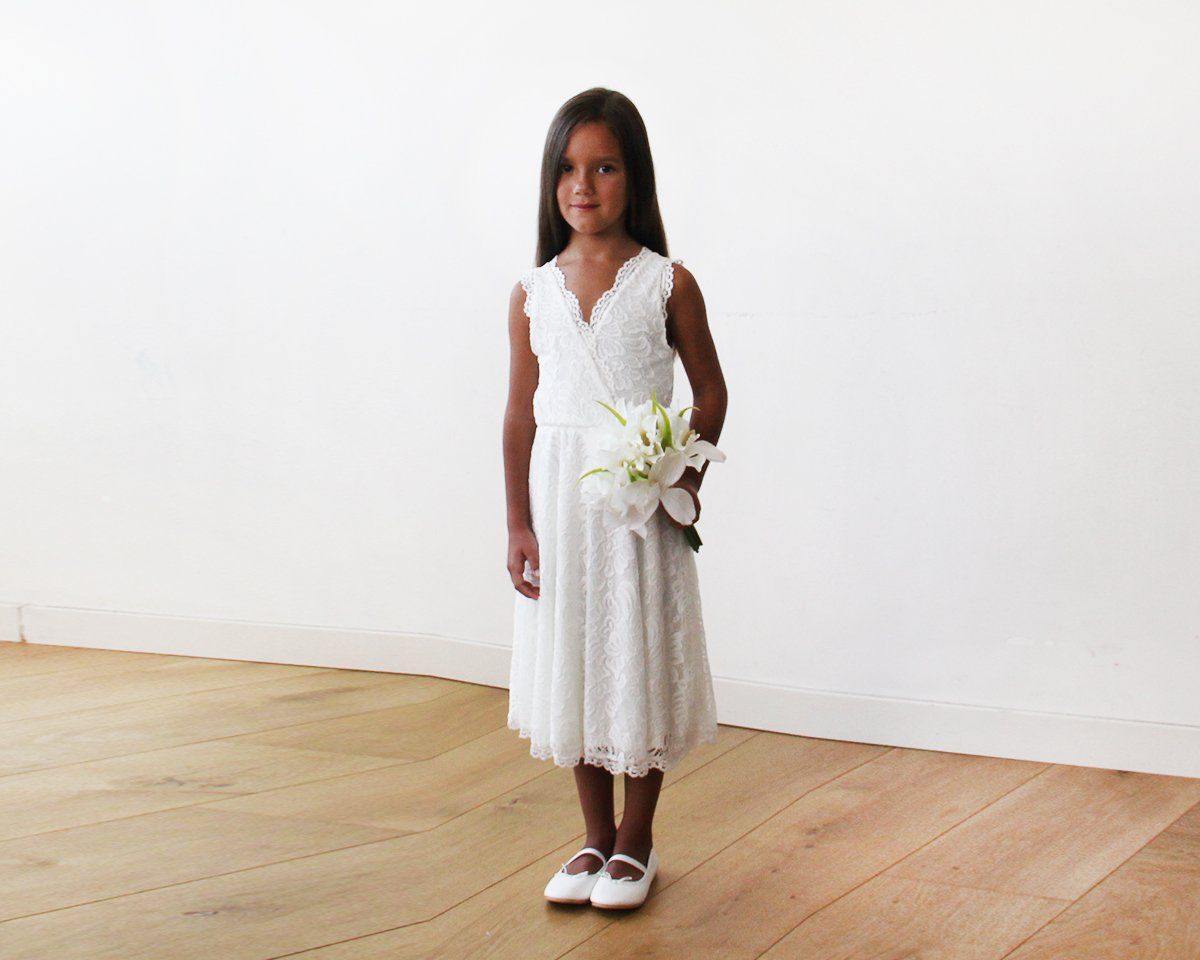 Fiora Lace Flower Girl Dress