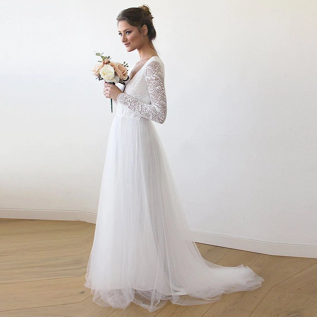 Tulle & Lace Wedding Gown #1164