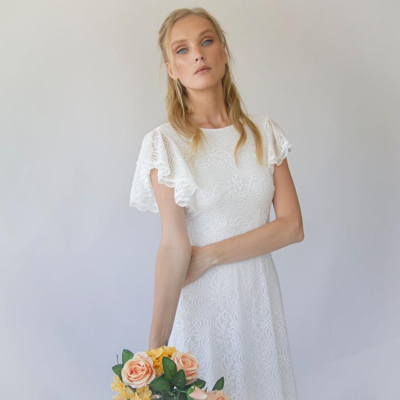 Luna di Fiori Boho Lace Gown