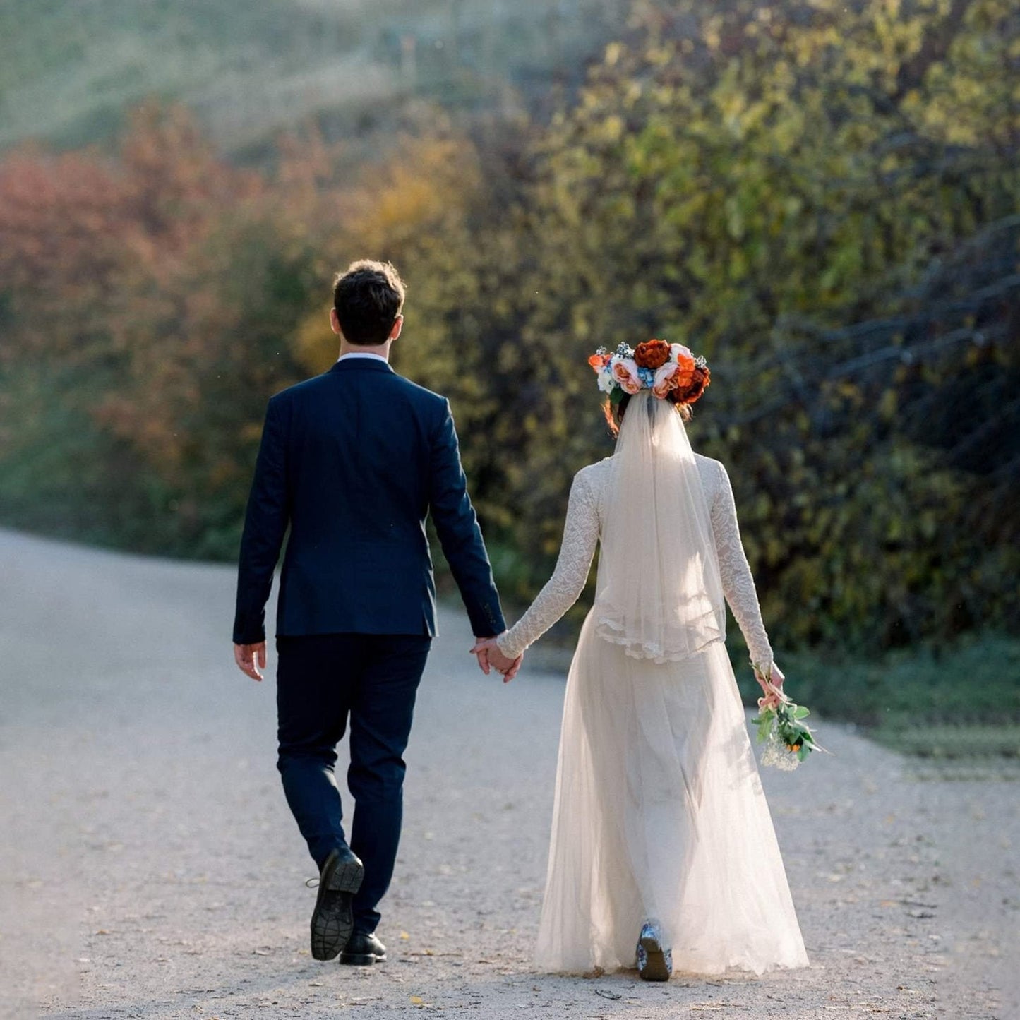 Sophia Lace-Trim Veil