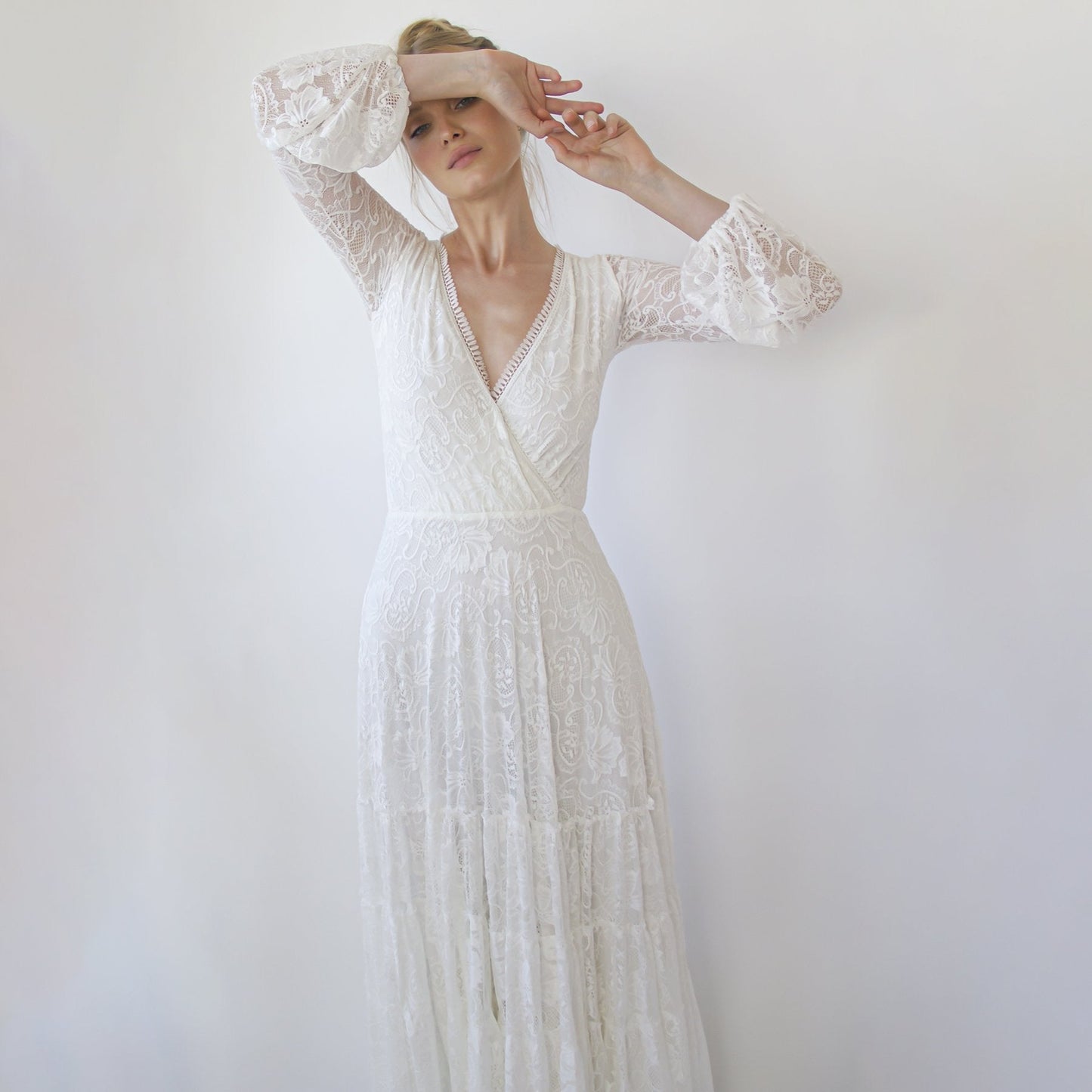 Aria Gypsy Lace Layered Gown