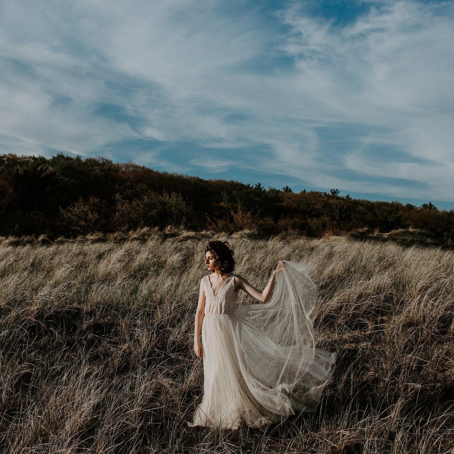 Viviana Lace Tulle Bridal Gown