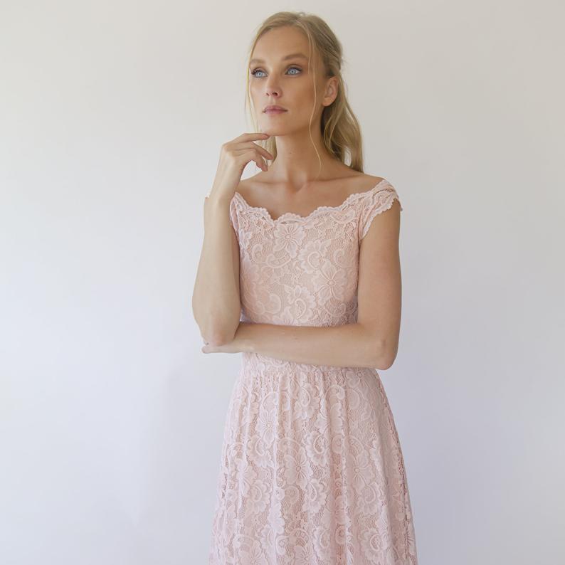 Esmée Rosette Lace Gown