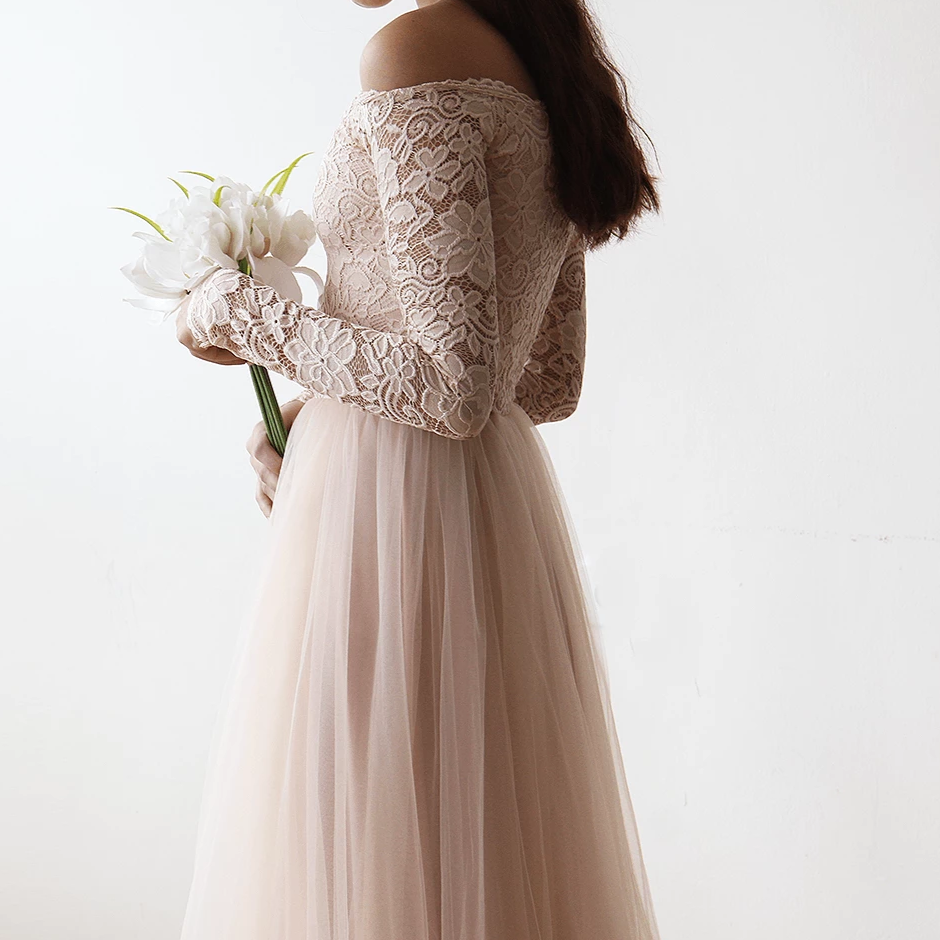 Rosa Eleganza Tulle Gown