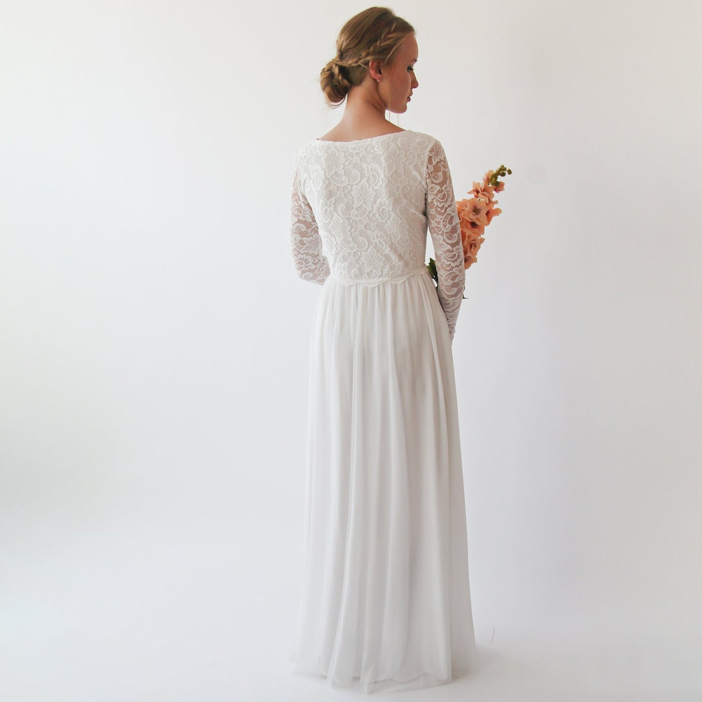 Amalfi Lace & Chiffon Gown