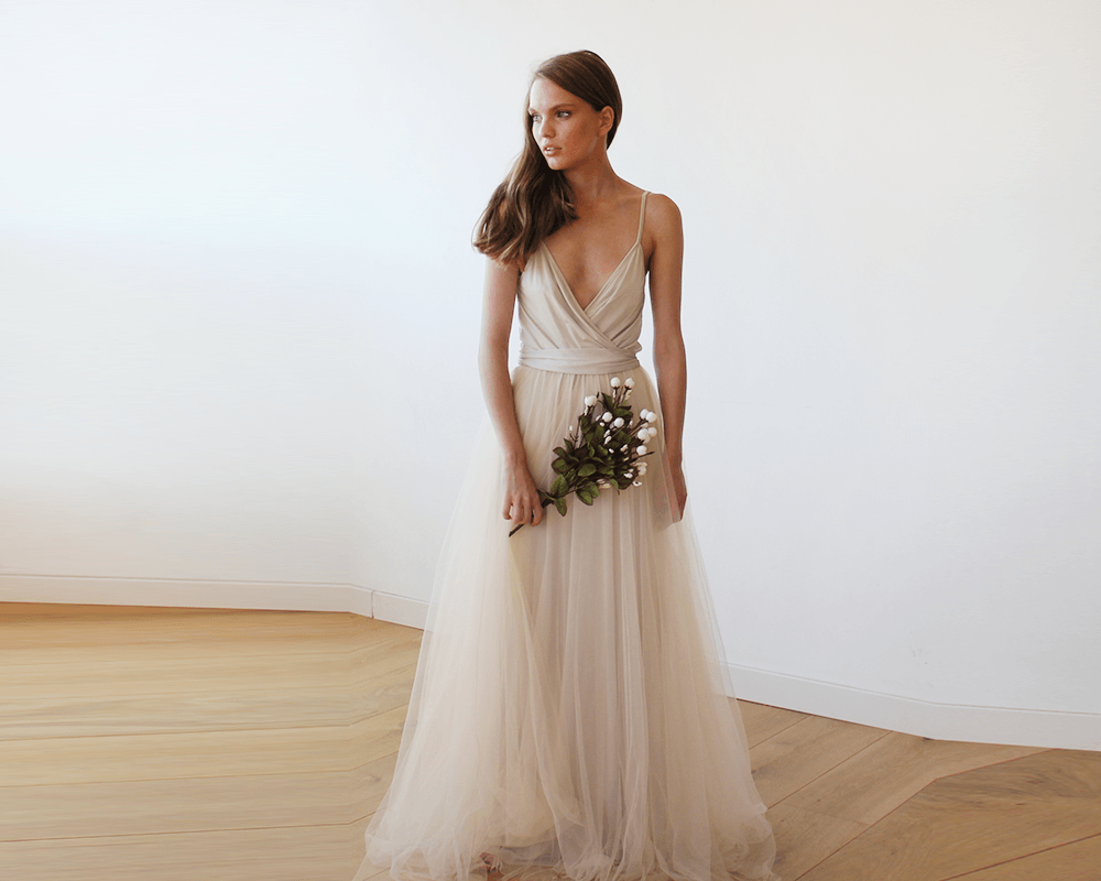 Étoile Backless Tulle Gown