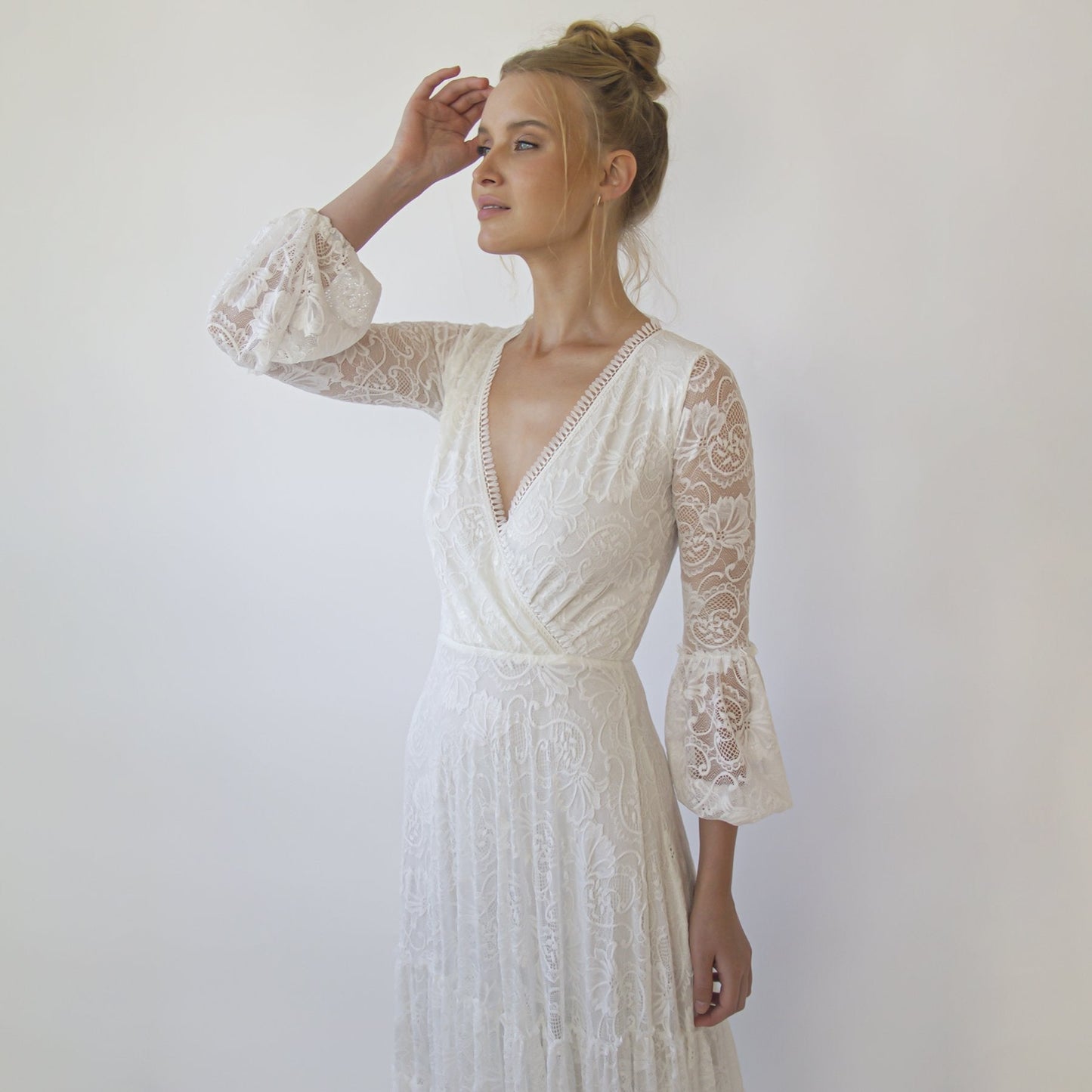 Aria Gypsy Lace Layered Gown