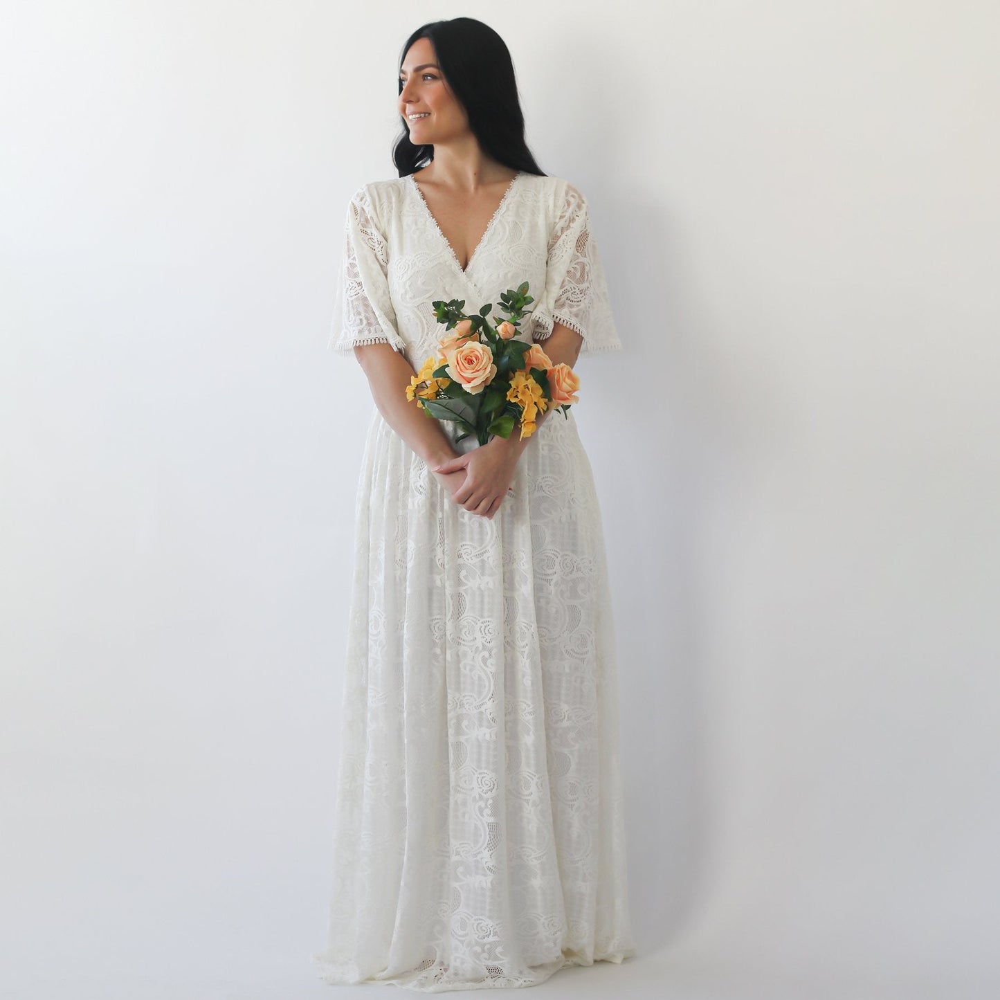 Luna Bohemian Lace Gown