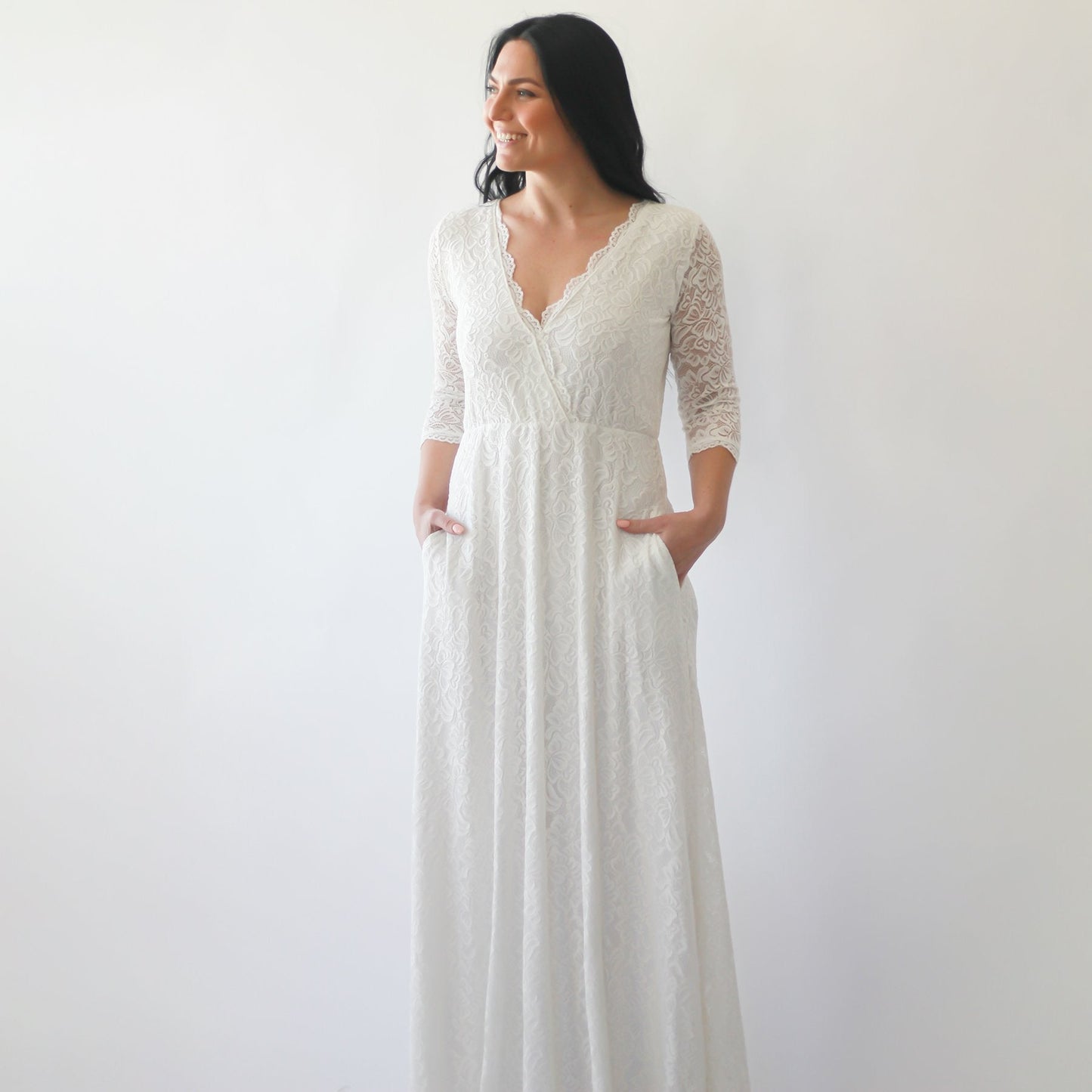 Timeless Ivory Lace Wedding Dress