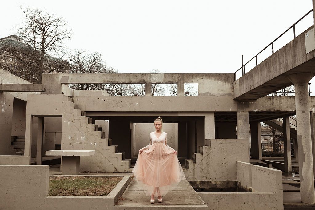 Étoile Pink Bridal Gown