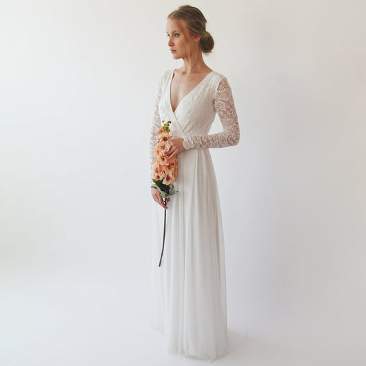 Amalfi Lace & Chiffon Gown