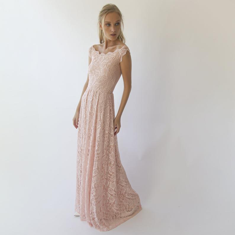 Esmée Rosette Lace Gown